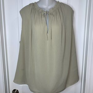 H&M Plus Olive Top NWT